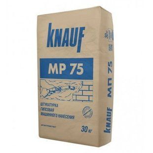 Штукатурка Knauf гіпсова MP 75 машинного нанесення 30кг 30987 фото