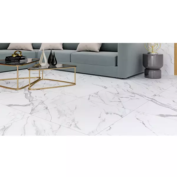 Плитка Керамограніт Cersanit Atlantis White Satin Rect 598х598 68526 фото