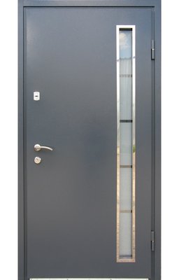 Вхідні двері Метал-МДФ зі склопакетом вулиця Redfort Оптима плюс 2072634534 фото