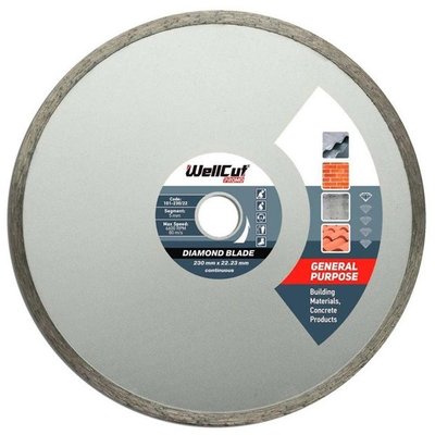 Алмазний диск WellCut Promo (230х22.23 мм) круг відрізний по плитці 1882795570 фото
